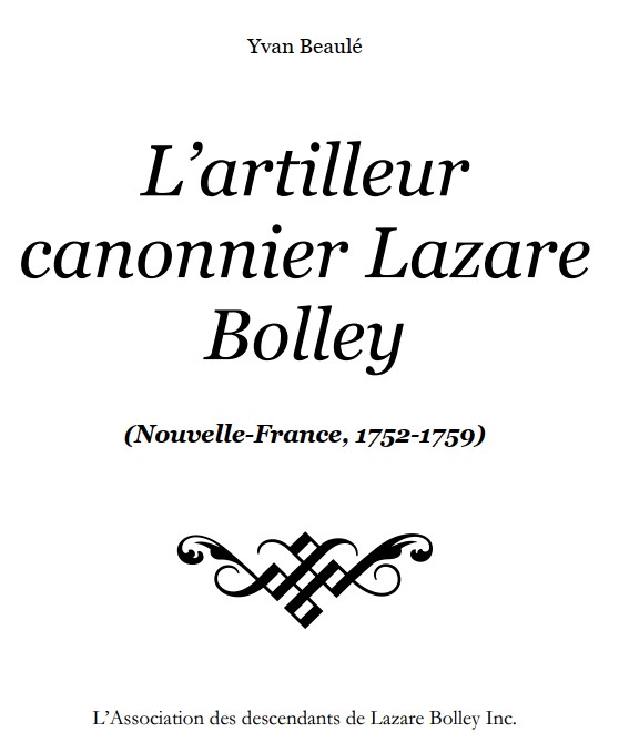 L'artilleur canonnier Lazare Bolley